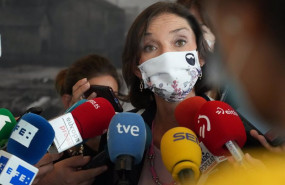 ep la ministra de industria comercio y turismo reyes maroto atiende a los medios de comunicacion