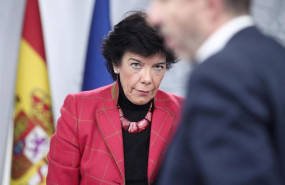 ep la ministra portavoz y de educacion y formacion profesional en funciones isabel celaa termina su