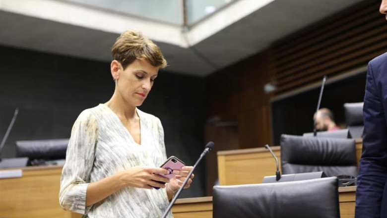 DAVID DOMENCH - EUROPA PRESS - Archivo ep la secretaria generalpsn maria chivite enplenoconstitucionparlamentonavarra