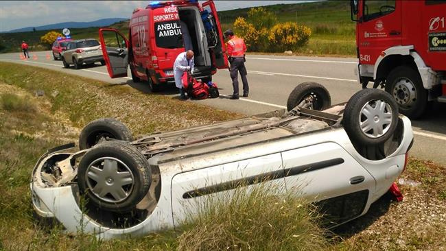 Accidente de tráfico en Beire | POLICÍA FORAL ep accidentetraficobeire
