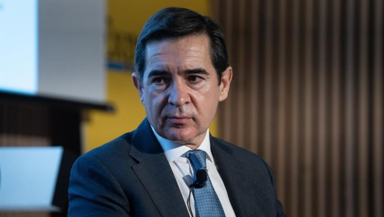 Archivo - El presidente de BBVA, Carlos Torres, durante la jornada sobre Catalunya 'Hacia un crecimiento sostenible', de 'Expansión', en el Recinte Modernista Sant Pau, a 31 de marzo de 2025, en Barcelona, Cataluña (España). | David Zorrakino - Europa Press - Archivo ep archivo el presidente de bbva carlos torres durante la jornada sobre catalunya hacia un