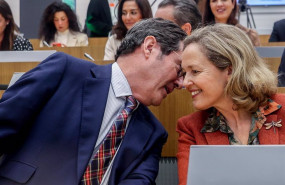 ep archivo   el presidente de la ceoe antonio garamendi y la vicepresidenta primera y ministra de