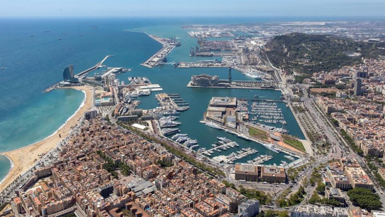 ep archivo   vista aerea del puerto de barcelona