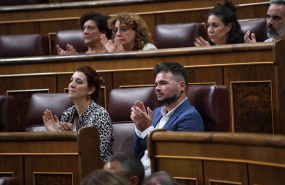 ep el portavoz parlamentario de erc en el congreso gabriel rufian en una sesion plenaria en el