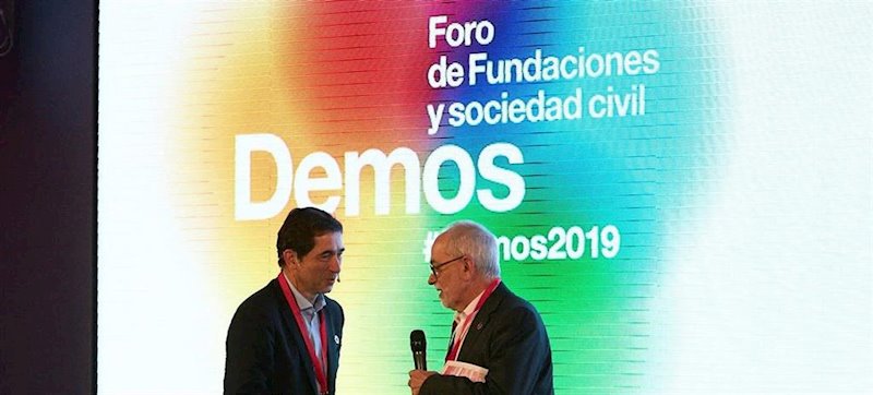 ep el presidente de la asociacion espanola de fundaciones javier nadal y el director del centro de ep el presidente de la asociacion espanola de fundaciones javier nadal y el director del centro de