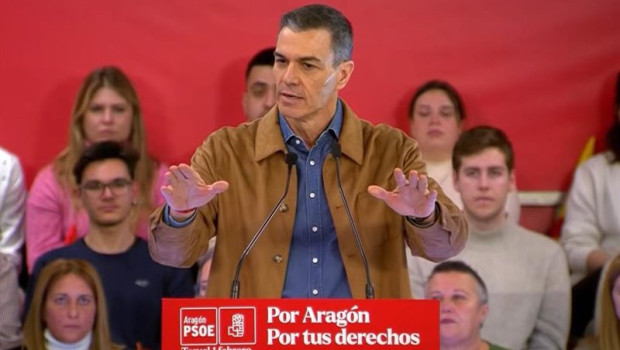 ep el presidente del gobierno pedro sanchez en un acto del psoe en teruel