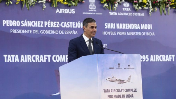 ep el presidente del gobierno pedro sanchez interviene durante un encuentro empresarial en su visita