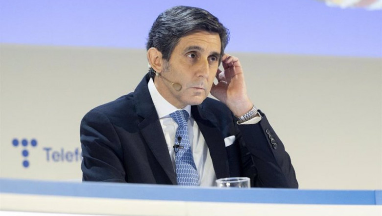 ep el presidente ejecutivo de telefonica jose maria alvarez pallete interviene en una rueda de ep el presidente ejecutivo de telefonica jose maria alvarez pallete interviene en una rueda de