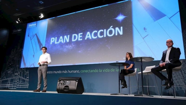 ep el presidente ejecutivo de telefonica jose maria alvarez-pallete presenta el nuevo plan de accion