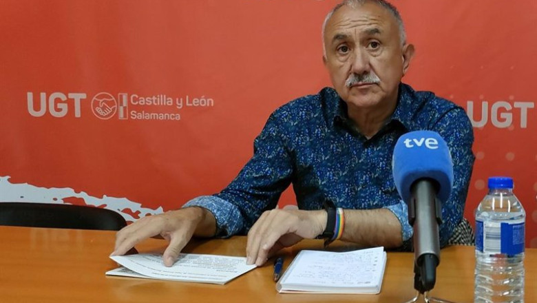 El secretario general de UGT, Pepe Álvarez, en la sede de UGT Salamanca, en una imagen de archivo. | EUROPA PRESS ep el secretario general de ugt pepe alvarez en la sede de ugt salamanca en una imagen de archivo