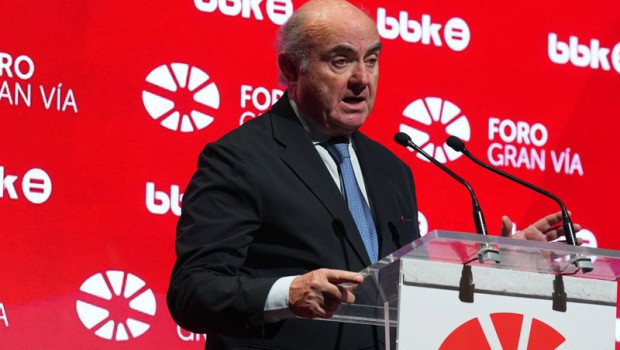 ep el vicepresidente del bce luis de guindos en el foro gran via en bilbao