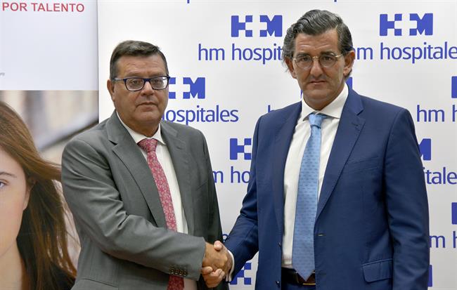 José Luis Martínez Donoso y Dr. Abarca Cidón en Firma del Convenio | HM HOSPITALES ep jose luis martinez donosodr abarca cidonfirmaconvenio