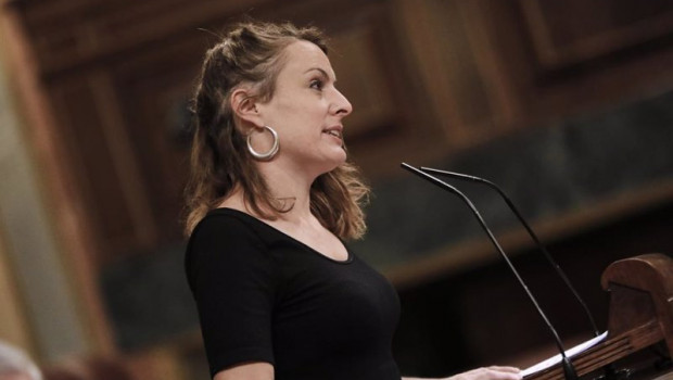 ep la diputada de la cup mireia vehi durante su intervencion en una sesion plenaria en el congreso