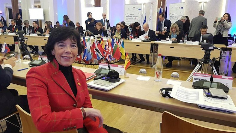 ep la ministra de educacion y formacion profesional en funciones isabel celaa ha participado en la