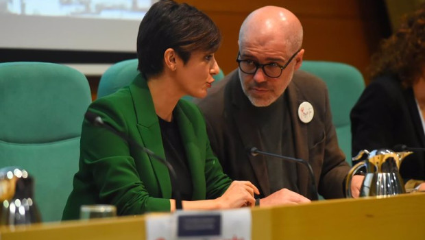 ep la ministra de vivienda y agenda urbana isabel rodriguez i junto al secretario general de ccoo