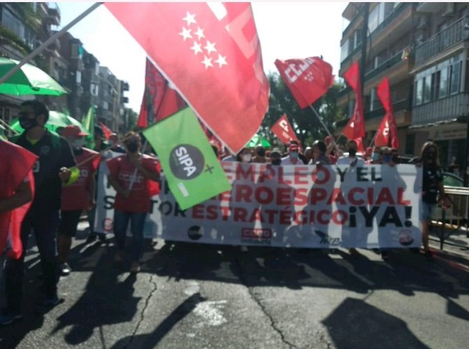 Manifestación de trabajadores de Airbus. | EUROPA PRESS ep manifestacion de trabajadores de airbus