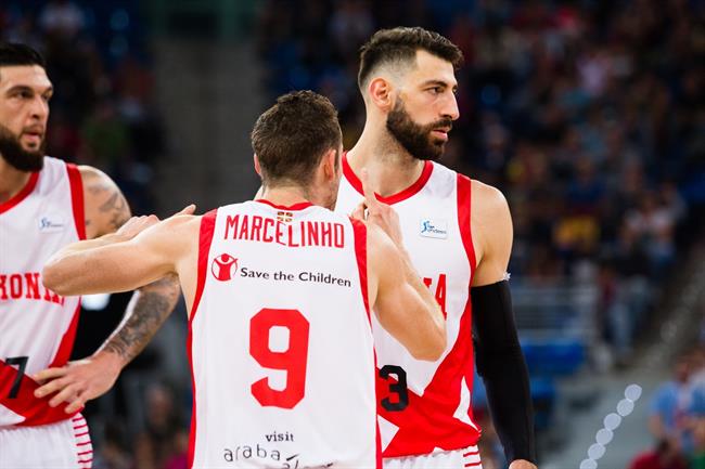 Marcelinho Huertas y Tornike Shengelia (Baskonia) | ACB PHOTO - I. MARTÍN - Archivo ep marcelinho huertastornike shengelia baskonia