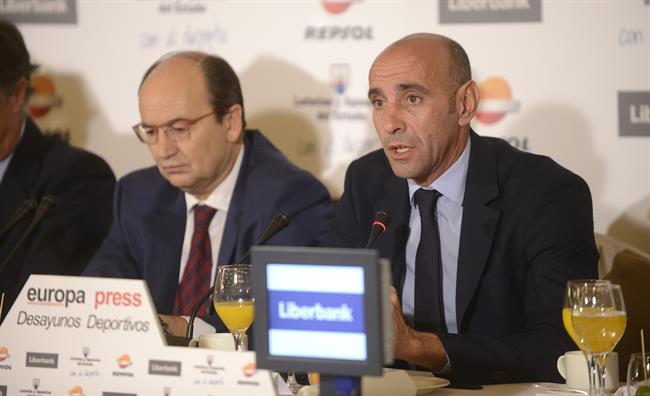 Monchi en los Desayunos Deportivos de Europa Press | ERNESTO AINAUD ep monchilos desayunos deportivoseuropa press