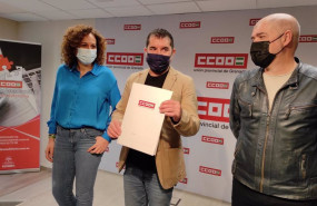 ep nuria gutierrez daniel mesa y unai sordo de ccoo