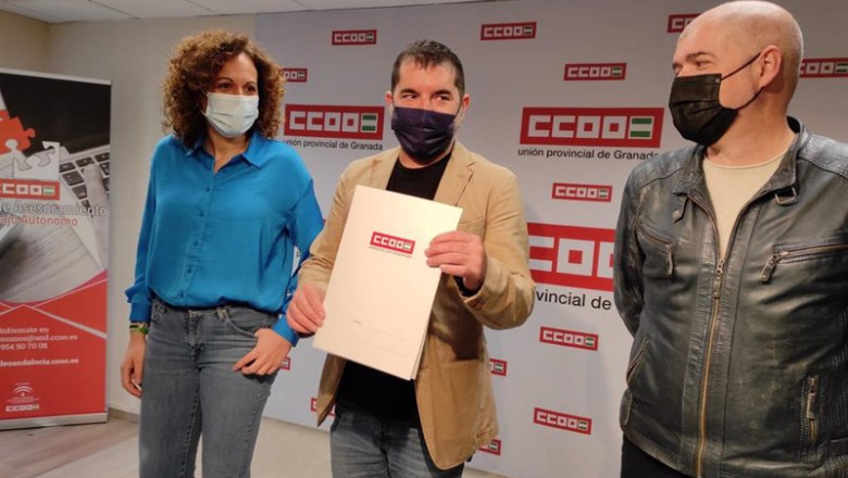 Nuria Gutiérrez, Daniel Mesa y Unai Sordo, de CCOO | EUROPA PRESS ep nuria gutierrez daniel mesa y unai sordo de ccoo