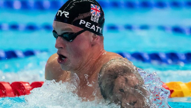 ep 21 july 2019 south korea gwangju british swimmer adam peaty competes in the mens 100 meters chest during the gwangju 2019 fina world championships photo bernd thissendpa