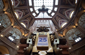 ep archivo   calendario a dia 25 de octubre en el palacio de la bolsa a 25 de octubre de 2023 en