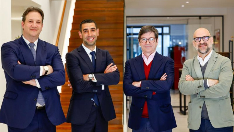 ep archivo   de izquierda a derecha fernando morales alba y gabriel alonso spadaro presidente y