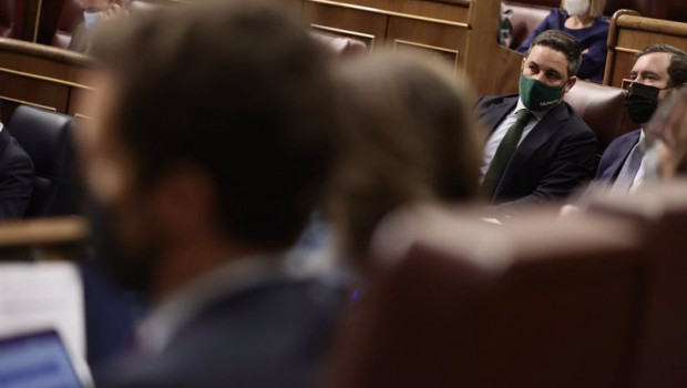 ep archivo   el lider de vox santiago abascal en una sesion plenaria en el congreso