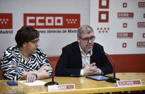 ep archivo   la secretaria de accion sindical mari cruz vicente y el secretario general de ccoo unai