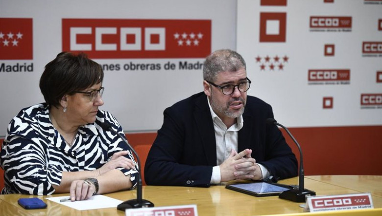 Archivo - La secretaria de Acción sindical, Mari Cruz Vicente y el secretario general de CCOO, Unai Sordo | Óscar Cañas - Europa Press - Archivo ep archivo la secretaria de accion sindical mari cruz vicente y el secretario general de ccoo unai