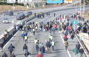 ep cargas policialesla concentracionlos taxistasla m-40 y accesosif