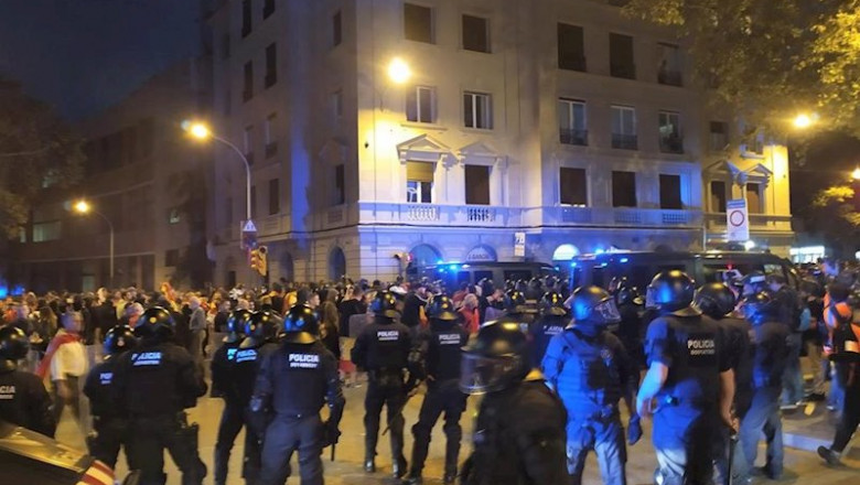 ep concentraciones por la unidad de espana y de la izquierda independentista en la plaza artos de