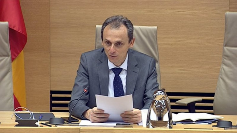 ep el ministro de ciencia e innovacion pedro duque en su comparecencia en el congreso para dar ep el ministro de ciencia e innovacion pedro duque en su comparecencia en el congreso para dar