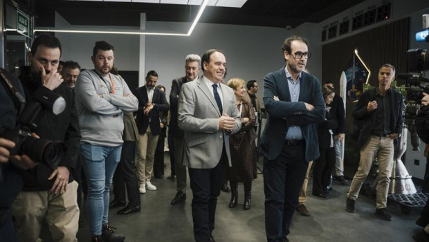 ep el president de la generalitat juanfran perez llorca durante su visita este lunes a pld space en