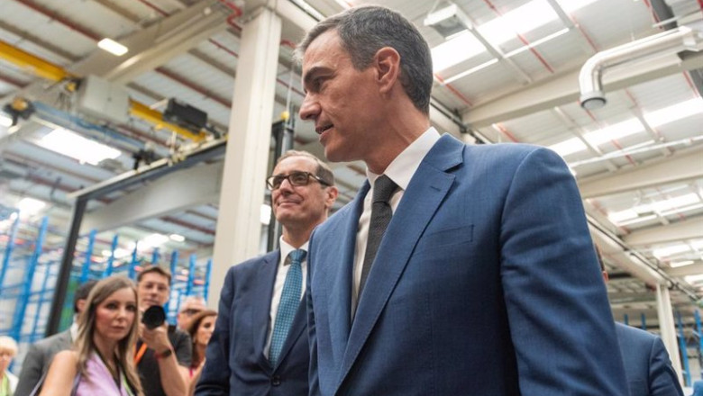 El presidente del Gobierno, Pedro Sánchez, este martes en Albacete. | Víctor Fernández - Europa Press ep el presidente del gobierno pedro sanchez este martes en albacete