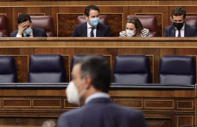 ep el presidente del gobierno pedro sanchez interviene en una sesion de control al gobierno con los