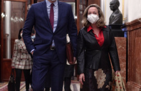ep el presidente del gobierno pedro sanchez y la vicepresidenta y ministra de asuntos economicos y