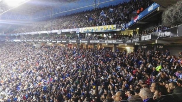 ep espanyol grada aficionados seguidores rcde stadium