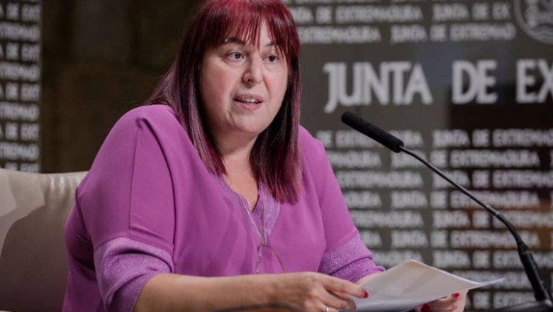 La consejera de Agricultura, Begoña García Bernal, en rueda de prensa. | JUNTA ep la consejera de agricultura begona garcia bernal en rueda de prensa
