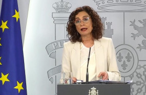ep la ministra de hacienda y portavoz del gobierno maria jesus montero en la rueda de prensa