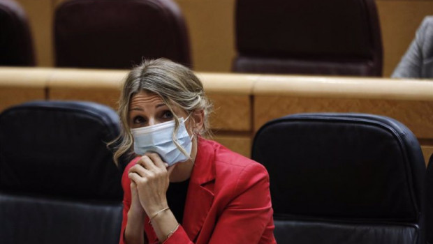 ep la ministra de trabajo y economia social yolanda diaz durante una sesion de control al gobierno