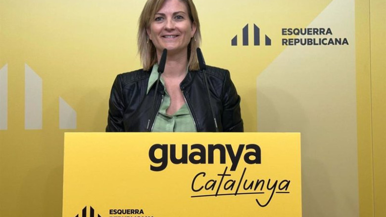 ep la portavoz de erc raquel sans en rueda de prensa ep la portavoz de erc raquel sans en rueda de prensa