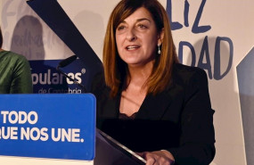 ep la presidenta del pp de cantabria maria jose saenz de buruaga durante su intervencion en la cena