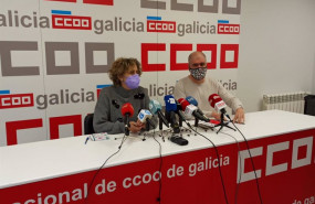 ep la secretaria xeral de comisions obreiras amelia perez y secretario general de comisiones obreras