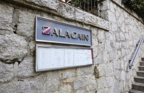 ep logo del restaurante zalacain dias despues de su cierre definitivo