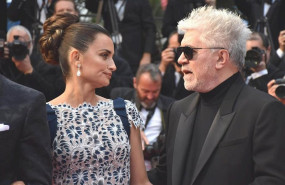 ep penelope cruz y pedro almodovar durante la presentacion de dolor y gloria en cannes