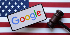 illustration du logo de google du drapeau des etats unis et d un marteau de juge illustration du logo de google du drapeau des etats unis et d un marteau de juge