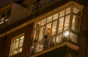 ep aplausos por los sanitarios en los balcones de madrid