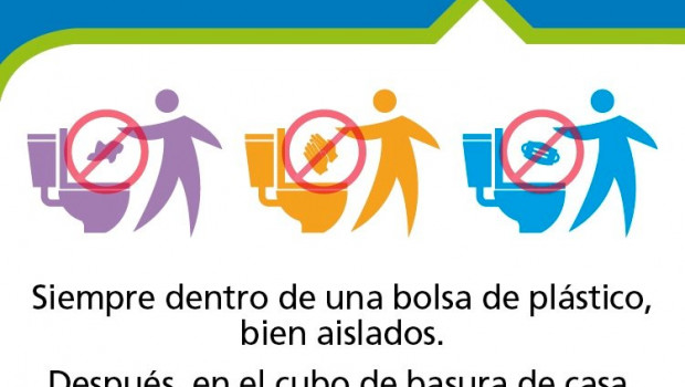 ep aqualia lanza una campana para recordar que no se debe usar el wc como una papelera y que guantes