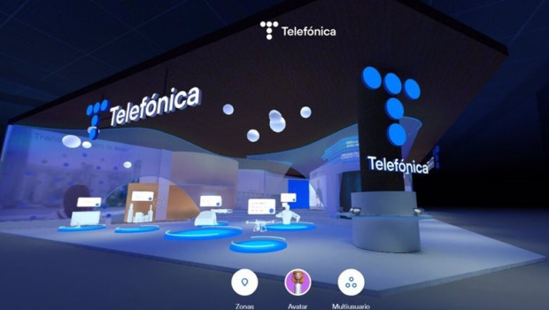 ep archivo   visualizacion del stand de telefonica en el metaverso para el mobile world congress del